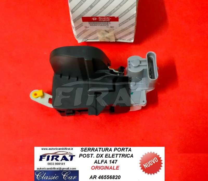 SERRATURA PORTA ALFA 147 POST.DX ELETT. (46556820)